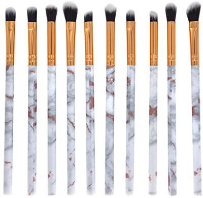 

Iuhan Hot Sale Makeup Brushes Set For Women 10 Pcs Brush Face Eye Shadow Eyeliner Foundation Blush Lip Powder Liquid Cream Cosmetics Blending Tool(Pack of 10)