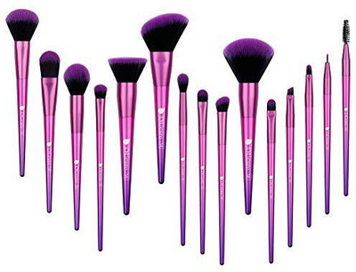 

Ducare Makeup Brush Set 15Pcs Premium Synthetic Foundation Powder Concealers Make Up Brushes Purple(Pack of 15)