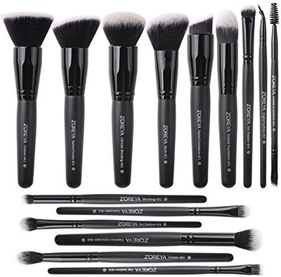 

Zoreya Makeup Brushes Set 15Pcs Professional Synthetic Cruelty Free Bristles Foundation Powder Blush Cosmetic Brush(Pack of 15)