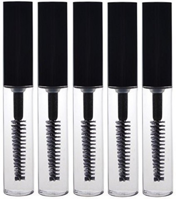 

Teensery Black 4Ml Empty Plastic Diy Mascara Tube Eyelash Cream Wand Container Bottle Vials With Brush(Pack of 5)