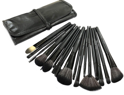 

L'Rivara L’Rivara 18 Piece Makeup Brush Set with PU Leather Case LR-117 ( Black)(Pack of 1)