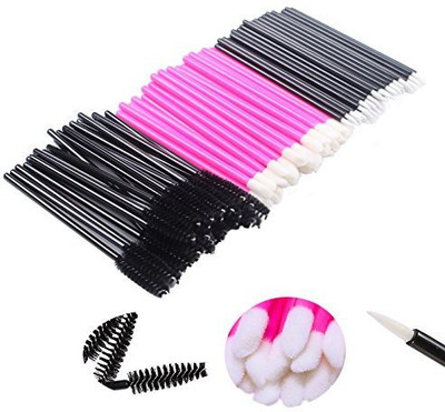 

Bihrtc Pack Of 150 Oneoff Disposable Eyeliner Brushes Eyelash Mascara Lip Lipstick Wands Gloss Applicators Makeup Tool Kits(Pack of 150)
