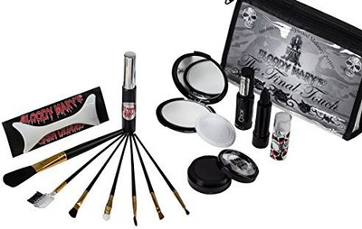 

Bloody Mary Gothic Style Final Touch Makeup Kit By Professional Quality Dark Goth Look Cosmetic Supplies Set(Pack of 13)