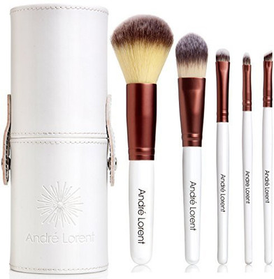 

Andre Lorent 1 Pro Makeup Brush Set With Gorgeous Designer Case Includes 5 Professional Brushes(Pack of 5)
