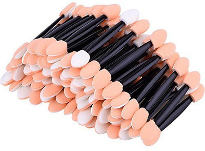 

Eboot Disposable Dual Sided Eyeshadow Brush Sponge Tipped Oval Makeup Applicator 100 Pieces(Pack of 100)