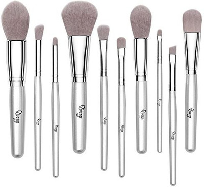 

Qivange Makeup Brushes 10 In 1 Liquid Powder Blush Eyeliner Eyeshadow Synthetic Blending Set(Pack of 10)