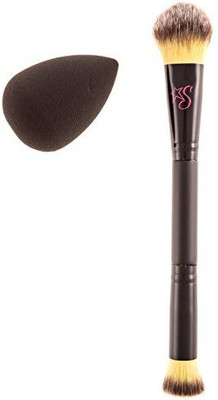 

Stashia Contour Brush And Blend Set Dual End Makeup Pro Series Cruelty Free With Face Blending Sponge(Pack of 2)