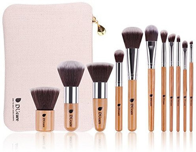 

Ducare 11Pcs Makeup Brush Set Professional Bamboo Handle Synthetic With Bag(Pack of 11)
