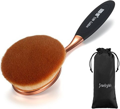 

Jewelrywe New Oval Makeup Brush Cosmetic Foundation Cream Powder Blush Tool(Pack of 1)