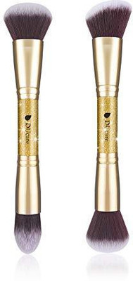 

Ducare Makeup Brushes Duo End Powder Foundation Buffer And Contour Synthetic Cosmetic Tools 2Pcs(Pack of 2)