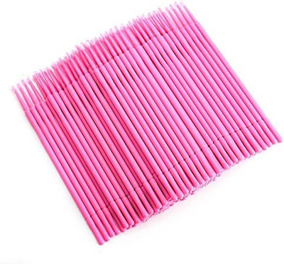 

Okdeals 200 Pcs Microblading Micro Swab Lint Tattoo Permanent Brushes Pink By(Pack of 200)