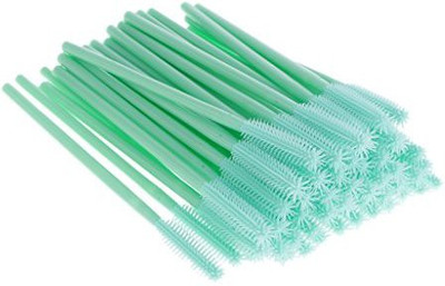 

Baoblaze Eyelash Applicator Brush Silicone Head 50 Pcs Reusable Mascara Brushes Wands Eyebrow Extension Supplies Green Ball Shape(Pack of 50)