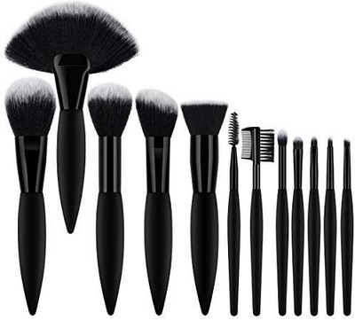 

Btyms Professional Makeup Brush Set 12Pcs Premium Synthetic Hair Cosmetic Beauty Brushes(Pack of 12)