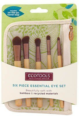 

Eco Tools Essential Eye Brush Set 6 Piece Authentic Organic Natural Bamboo Eyemakeup Eco Tools Make Up(Pack of 6)