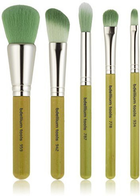 

Bdellium Tools Professional Makeup Brush Green Bambu Series Mineral 5Pc Set(Pack of 5)