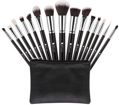 

Ducare Makeup Brush Set Professional Foundation Face Powder Eyeshadow Blending Tool With Leather Bag(Pack of 15)