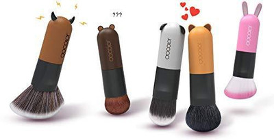 

Docolor Animal Brush Set 5 Pcs Cute Foundation Blush Powder Kabukki Makeup Brushes(Pack of 5)