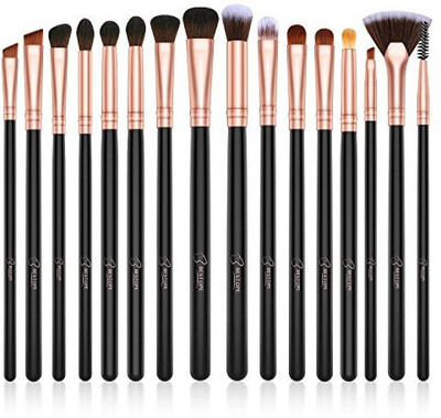 

Bestope Eye Makeup Brushes Set 16 Pieces Professional Cosmetics Brush Wooden Handles(Pack of 16)