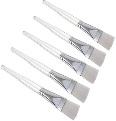 

Buytra 5 Pack Facial Mask Brush Face Applicator Makeup Brushes Cosmetic Tool With Clear Plastic Handle(Pack of 5)