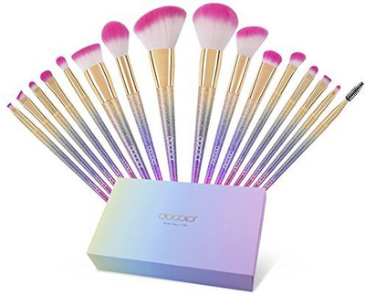 

Docolor Makeup Brushes Set 16Pcs Professional Make Up Brush Foundation Powder Eyeshadow(Pack of 16)