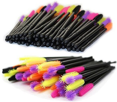 

Okdeals 250 Pieces Disposable Mascara Wands Silicone Eyelash Brush Makeup Applicators Kit 5 Colors(Pack of 250)