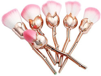 

Toraway 6 Pcs Pro Soft Rose Flower Makeup Brushes Set Contour Face Powder Foundation Blush(Pack of 6)