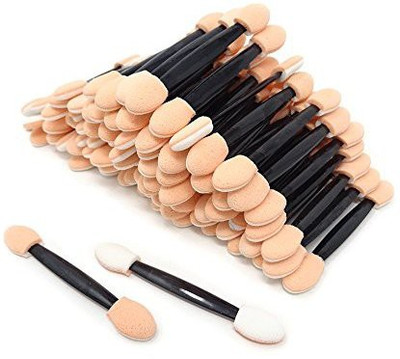 

Honbay 100Pcs Disposable Dual Ended Soft Sponge Eyeshadow Brush Essential Tool For Eye Makeup(Pack of 100)