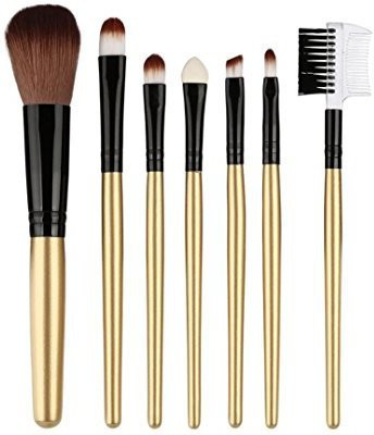 

Staron 7 Pcs Makeup Brush Set Kit Brushes Foundation Cosmetics Face Blusher Eye Shadow Blush Cosmetic Premium Wood Handle(Pack of 7)
