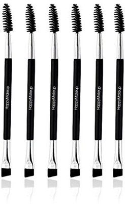 

Alonea Makeup Wood Handle Eyebrow Brush Comb Double Ended Brushes 6 Pack Black(Pack of 6)