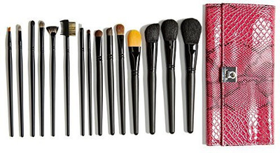 

Crown Brush 15 Piece Pro With Designer Case Brush Set Pink(Pack of 15)