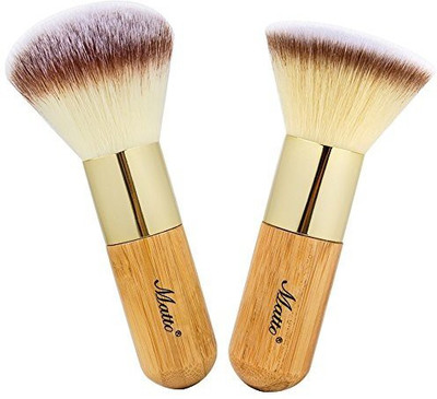 

Matto Bamboo Makeup Brush Set Face Kabuki 2 Pieces Foundation And Powder Brushes For Mineral Bb Cream(Pack of 2)