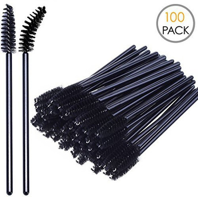 

Kingma's 100 Pack Disposable Eyelash Mascara Brushes Applicator Wand Brush Makeup(Pack of 100)