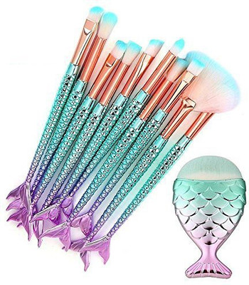 

Urbun Makeup Brushes 11Pcs Make Up Foundation Eyebrow Eyeliner Blush Cosmetic Concealer(Pack of 11)