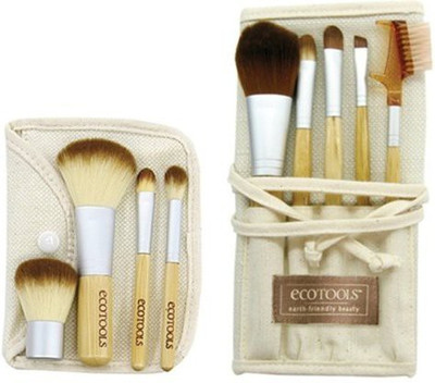 

Eco Tools Authentic Organic Natural Bamboo Starter Makeup Brush Set Eco Tools Make Up(Pack of 9)