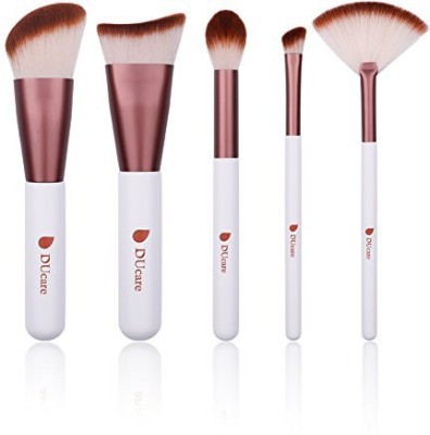 

Ducare Contour Brushes Set 5Pcs Synthetic Contouring Sculpting And Highlighting Kit Powder Blush Fan Brush For Nose Cheek Neck(Pack of 5)