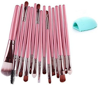 

Toraway 15 Pcs Sets Eye Shadow Foundation Eyebrow Lip Brush Makeup Brushes Tool(Pack of 15)