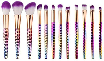 

Emubody 12 Pcs Makeup Brushes Make Up Blush Foundation Eyebrow Eyeliner Concealer Sets(Pack of 12)