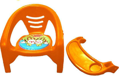 

Samaaya Baby Chair With Front Food And Sfaety Tray(Orange)