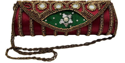 

Filora Party Maroon Clutch