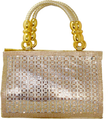 Chouhan Stylish Party Gold Clutch
