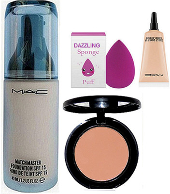 

DAZZLING Sponge Puff & Mac MAtchmaster Foundation & Cpmpact & Select Cover-Up(Set of 4)