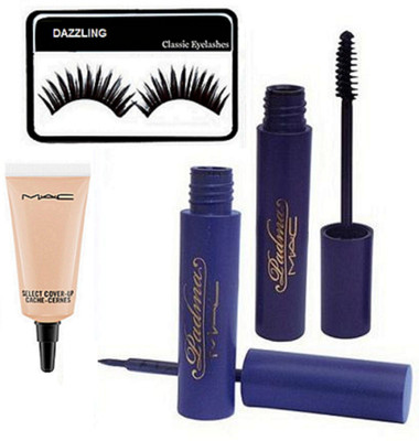 

DAZZLING Eyelashes & Padma Eyeliner & Mascara & Select Cover-Up(Set of 4)