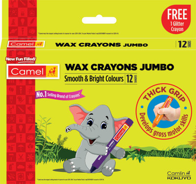 

Camel Wax Crayons Jumbo(Multicolor)