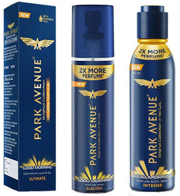 

Park Avenue Ultimate , Electric & Intense Body Spray - For Men(435 ml, Pack of 3)