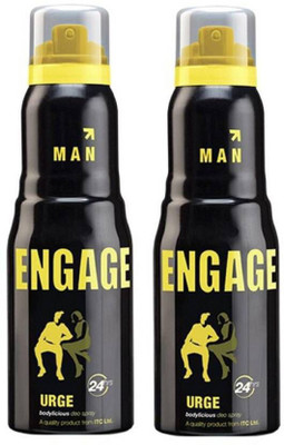 

Engage 2 Urge Deodorant Spray - For Men(330 ml, Pack of 2)