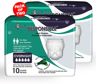 

Dr. Trust Adult Diapers - L(10 Pieces)