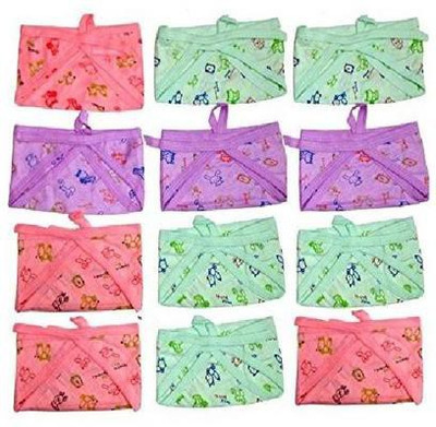 

InEffable New Born Washable Reusable Cotton Cloth Diaper/Langot - M (12 Pieces) (Towel, Print) - New Born(12 Pieces)