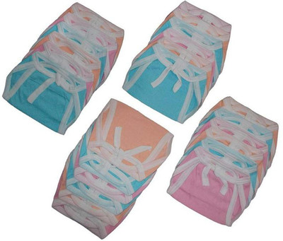

InEffable Langot Nappies washable PC Plain Cloth Diapers for baby - New Born(24 Pieces)
