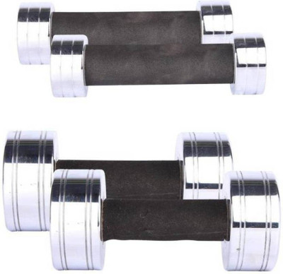 

ROYAL SPORTS BETS QUALITY FIXED STEEL DUMBBELL COMBO ,( SILVER ) Fixed Weight Dumbbell(14 kg)