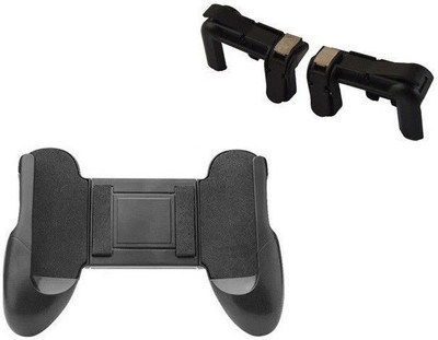 

FKU pubg Sensitive Shoot/aim Buttons L1 R1 Trigger With Portable Grip Handle Extended Mobile Game Controller Gamepad Gaming Accessory Kit Gaming Accessory Kit(Black, For Android, iOS)